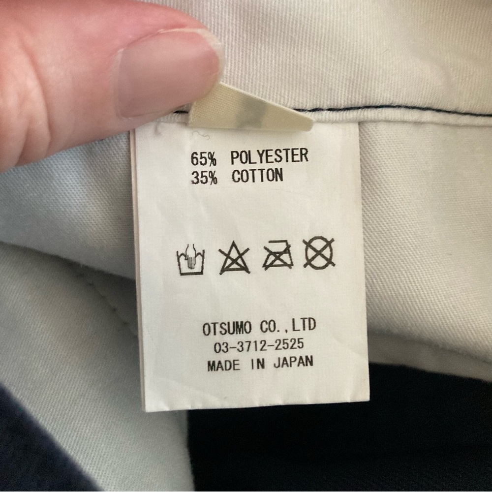 Human Made X Cactus Plant Flea Market Navy Cropped Work Pant Shorts Sz S 30 - Picture 6 of 8